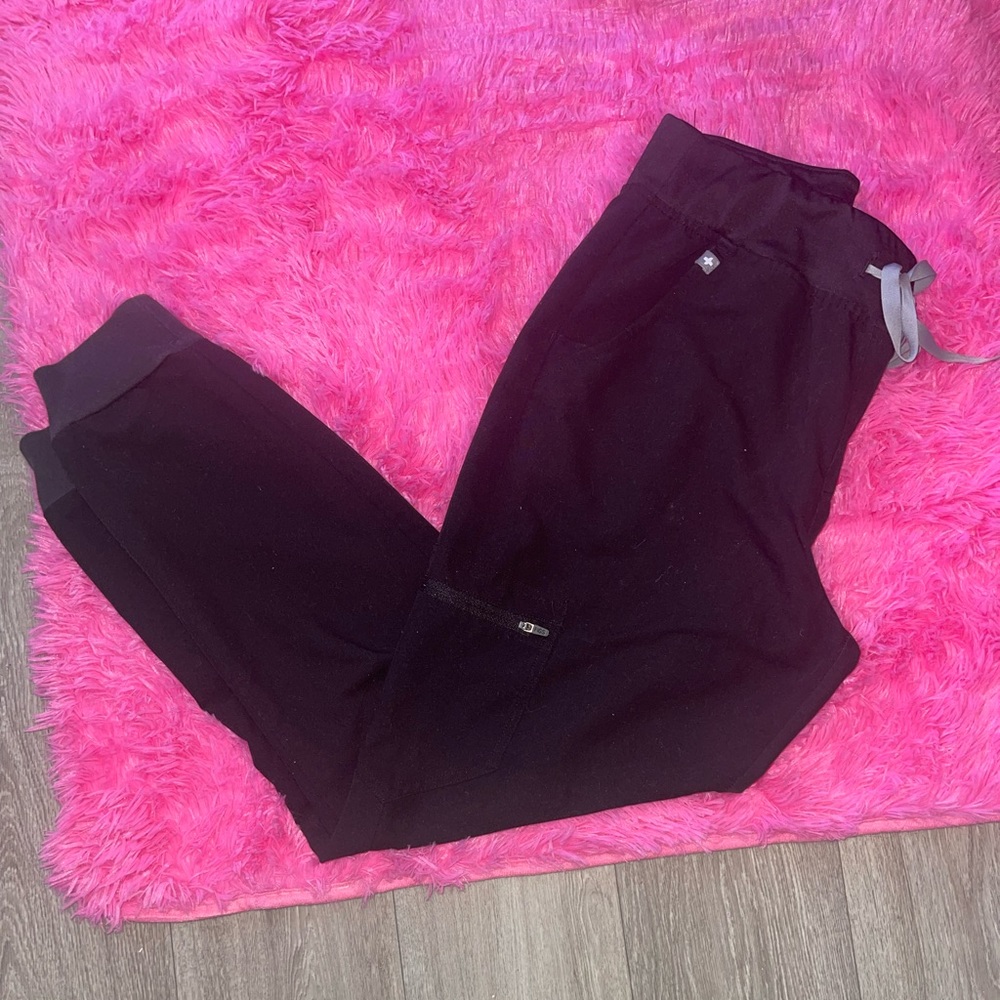 Figs Technical Collection Zamora Jogger Black Scrub Pants